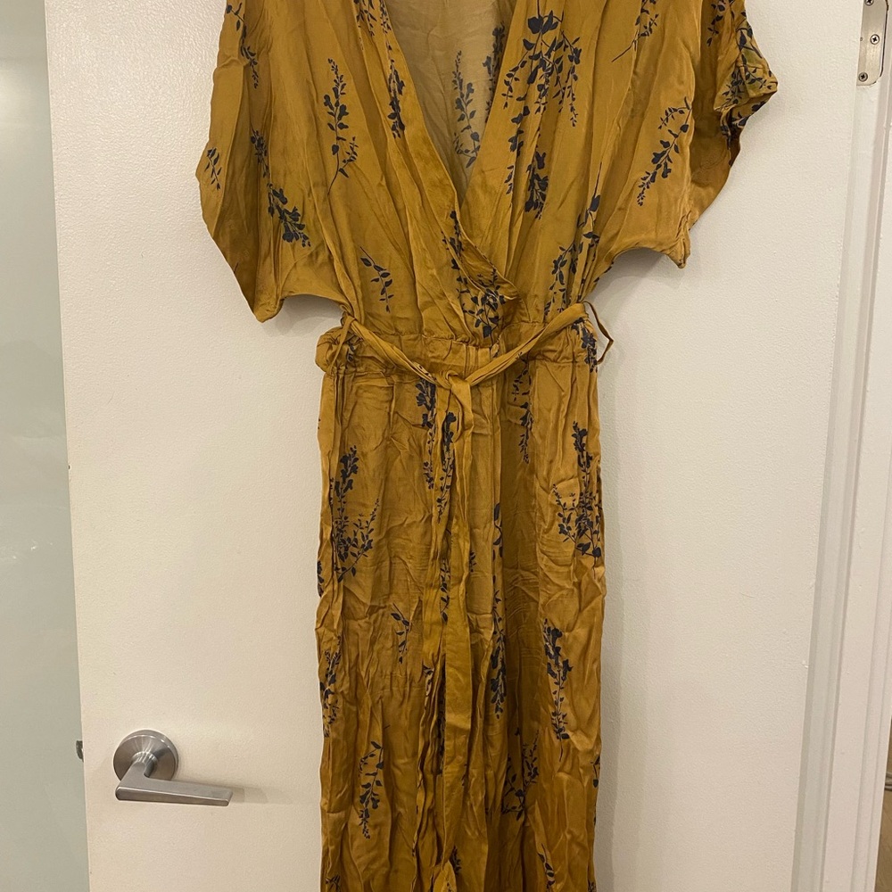 Gold Floral Jumpsuit